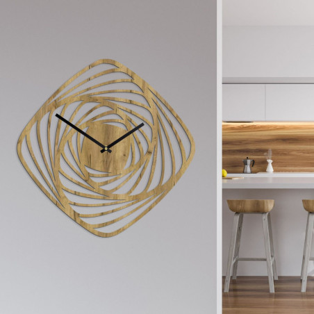 Dřevěné nástěnné hodiny z překližky – přírodní elegance pro váš interiér