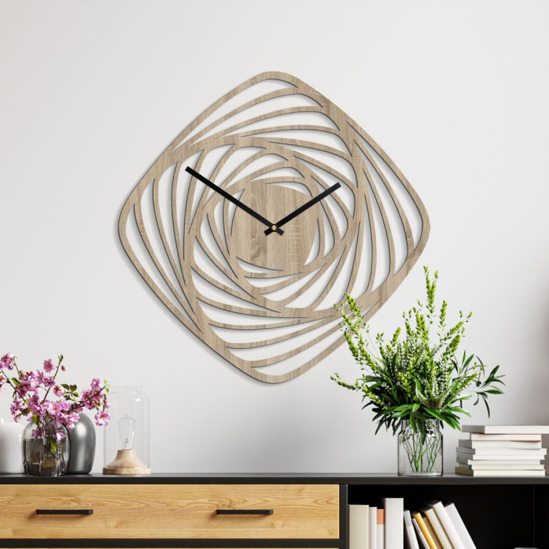 Dřevěné nástěnné hodiny z překližky – přírodní elegance pro váš interiér