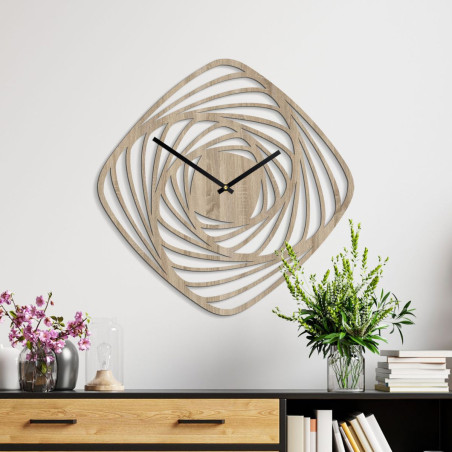Dřevěné nástěnné hodiny z překližky – přírodní elegance pro váš interiér