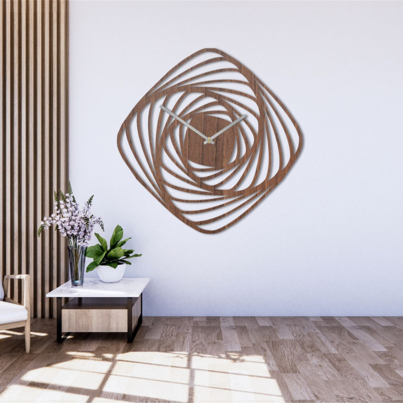 Dřevěné nástěnné hodiny z překližky – přírodní elegance pro váš interiér