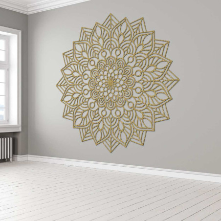 Dřevěná mandala na zeď harmonická energie - ROZVAHA