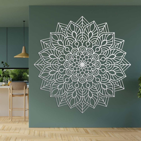 Dřevěná mandala na zeď harmonická energie - ROZVAHA