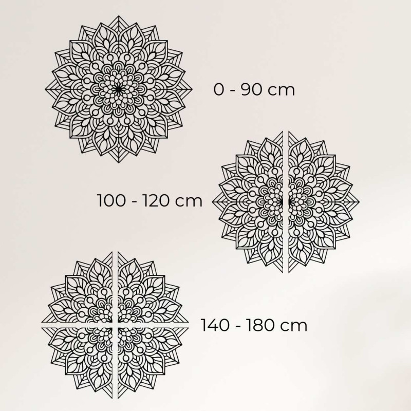 Stylová dřevěná mandala pro moderní interiér