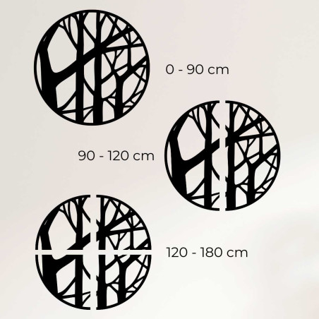 Technický nákres dekorace s uvedenými průměry v centimetrech Technický nákres dekorace s uvedenými průměry v centimetrech