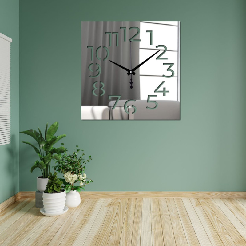 Elegantní hodiny z plexiskla – moderní design a přesnost na zdi