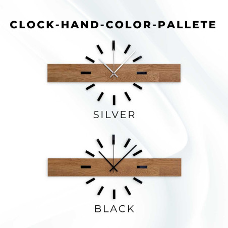 Jednoduché a levné dřevěné hodiny jako univerzální nástěnná dekorace.