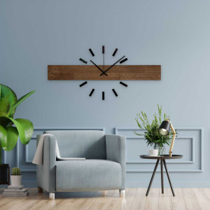 Kvalitní dřevěné hodiny moderního stylu pro pracovnu nebo kancelář. 2