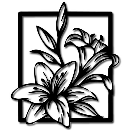 Lilie - Dotyková symbolika klidu a krásy pro nevidomé na zdi Lilie - Dotyková symbolika klidu a krásy pro nevidomé na zdi