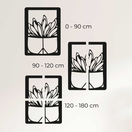 Vyřezávaný dřevěný panel s kaktusovým motivem vhodný do kuchyně