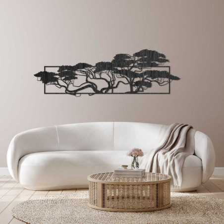 Elegantní dřevěné hodiny do kuchyně s moderním nádechem.