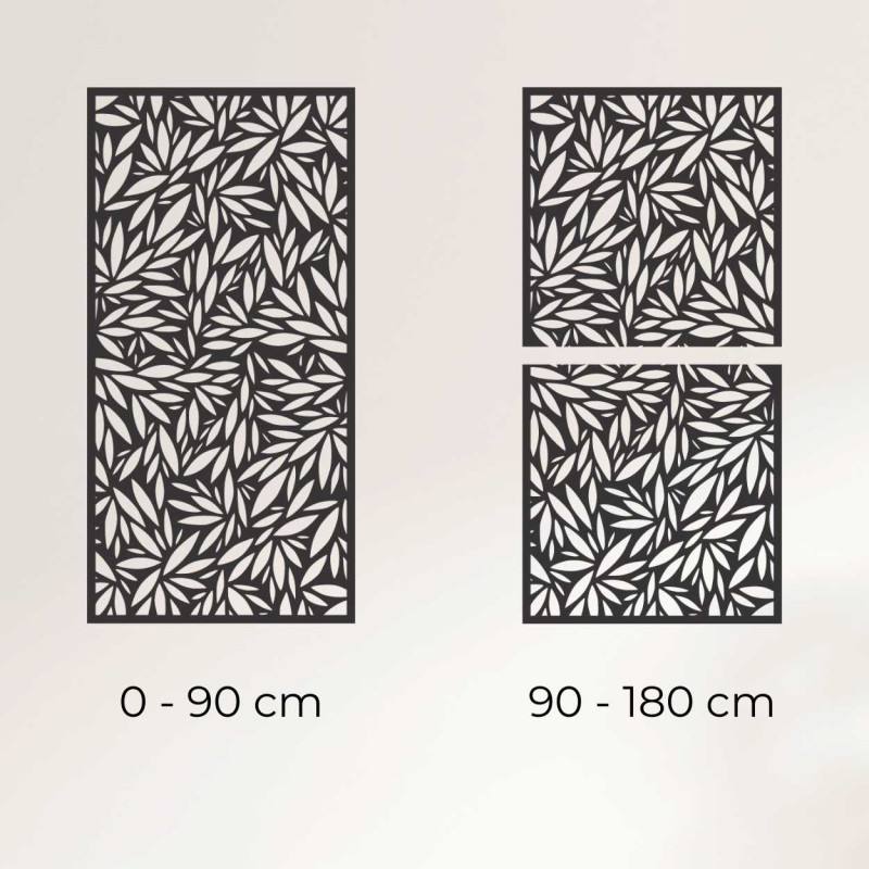 Dřevěný nástěnný panel rostlinný motiv - DOROZ