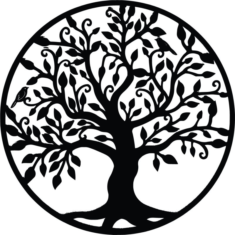 Dřevěný obraz na zeď stom života