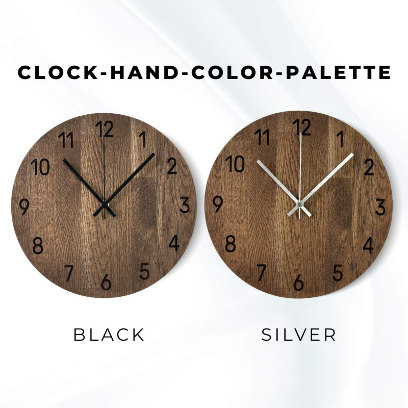 Ručně vyročené nástěnné hodiny ze kvalitního dubu