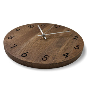Minimalistické dřevěné hodiny jako designová dekorace 2