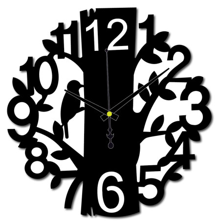 Moderní dřevěné hodiny do obývacího pokoje