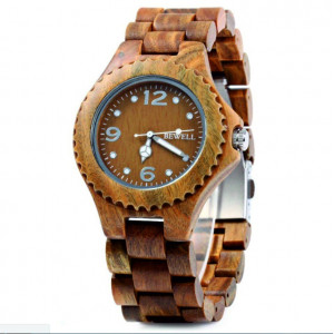 Dřevěné náramkové hodinky BEWELL z přírodních materiálů. Dřevěné hodinky pro muže i ženu.