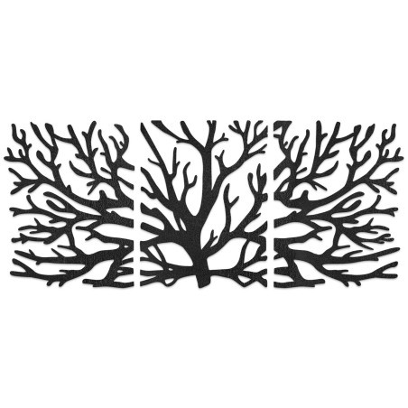 Designový dřevěný obraz Strom života jako dominanta obývacího pokoje