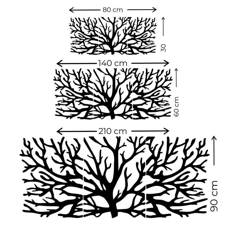 ROZMĚR, Ekologická dřevěná dekorace na zeď s motivem stromu života