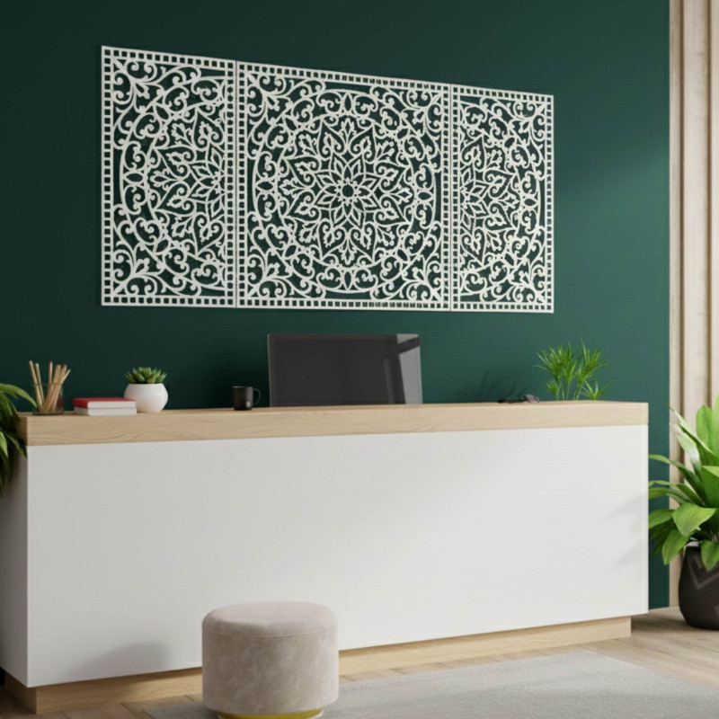 Elegantní HDF mandala, která oživí stěny obývacího pokoje či kanceláře