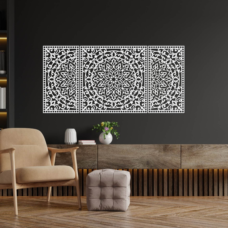 Elegantní HDF mandala, která oživí stěny obývacího pokoje či kanceláře