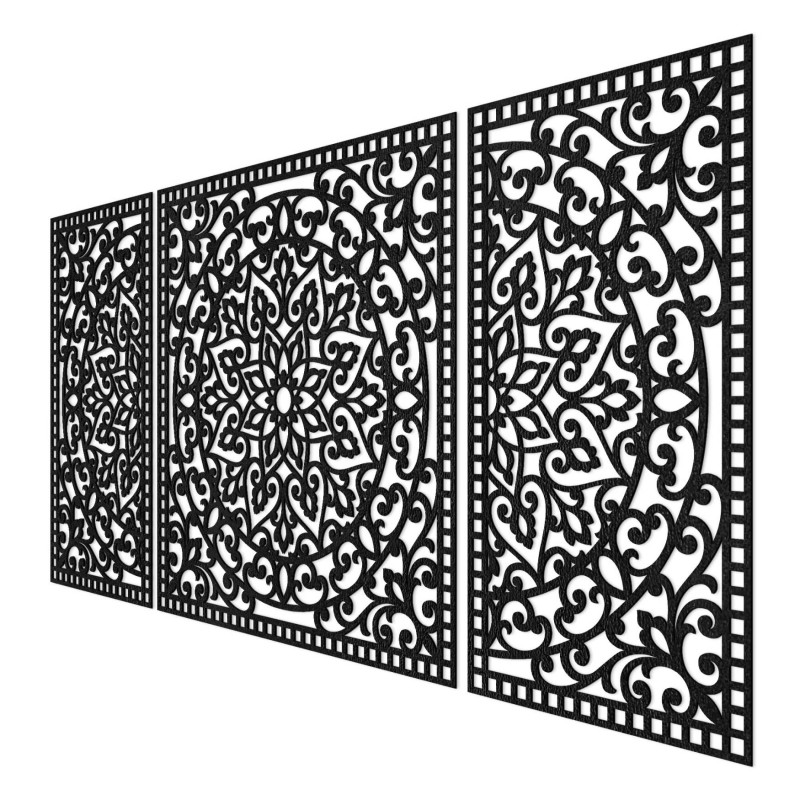 Moderní třídílná dekorace – sofistikovaný doplněk do interiéru