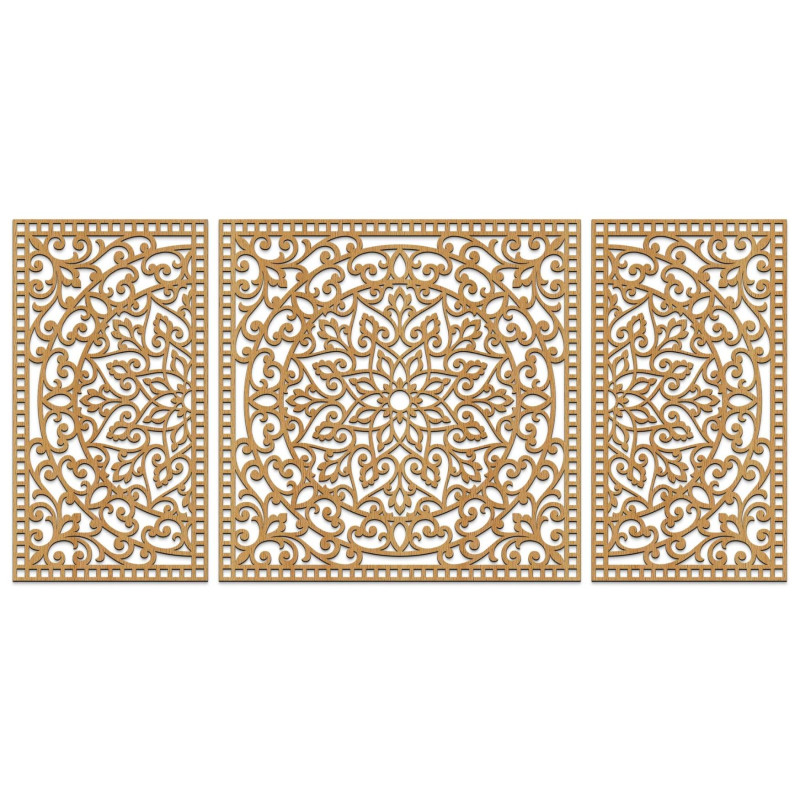 Moderní třídílná dekorace – sofistikovaný doplněk do interiéru