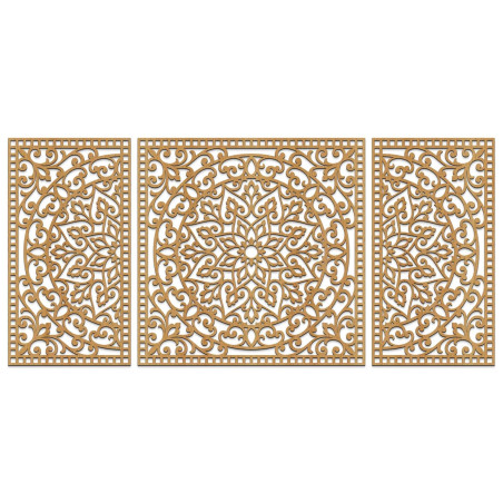 Moderní třídílná dekorace – sofistikovaný doplněk do interiéru