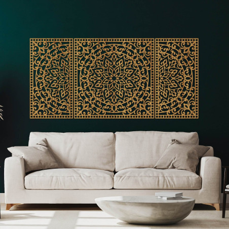 Dřevěná nástěnná dekorace Silueta – moderní a elegantní design