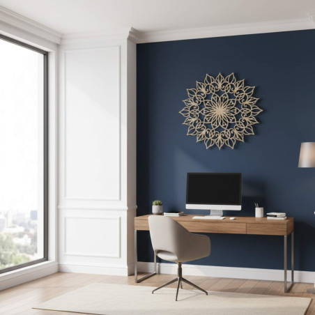Mandala Květ života ze dřeva – harmonická bytová dekorace