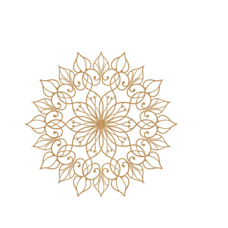 Dřevony obraz mandala pro klidný a harmonický domov