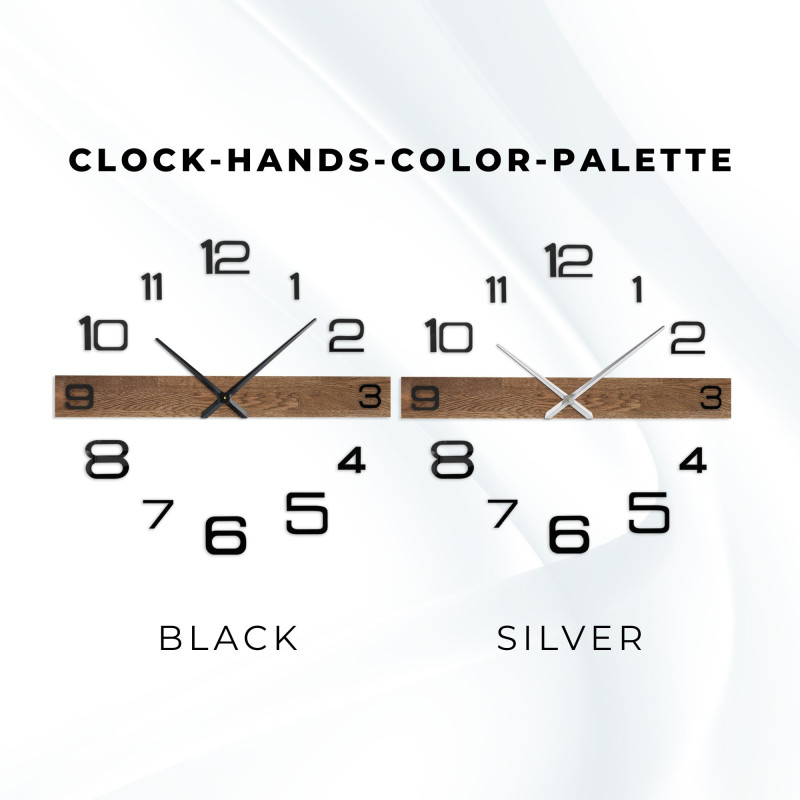 Minimalistické elegantní hodiny na zeď dubové...