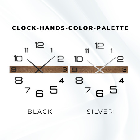 Minimalistické elegantní hodiny na zeď dubové dřevo - POPOKLES