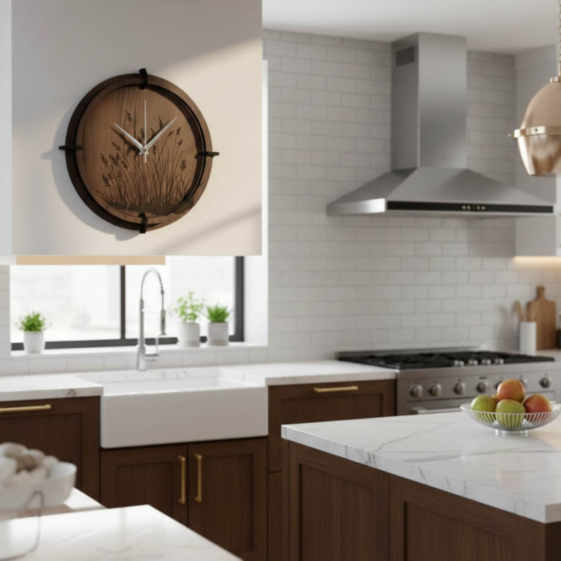 Tiché hodiny na zeď pro ložnici nebo kancelář