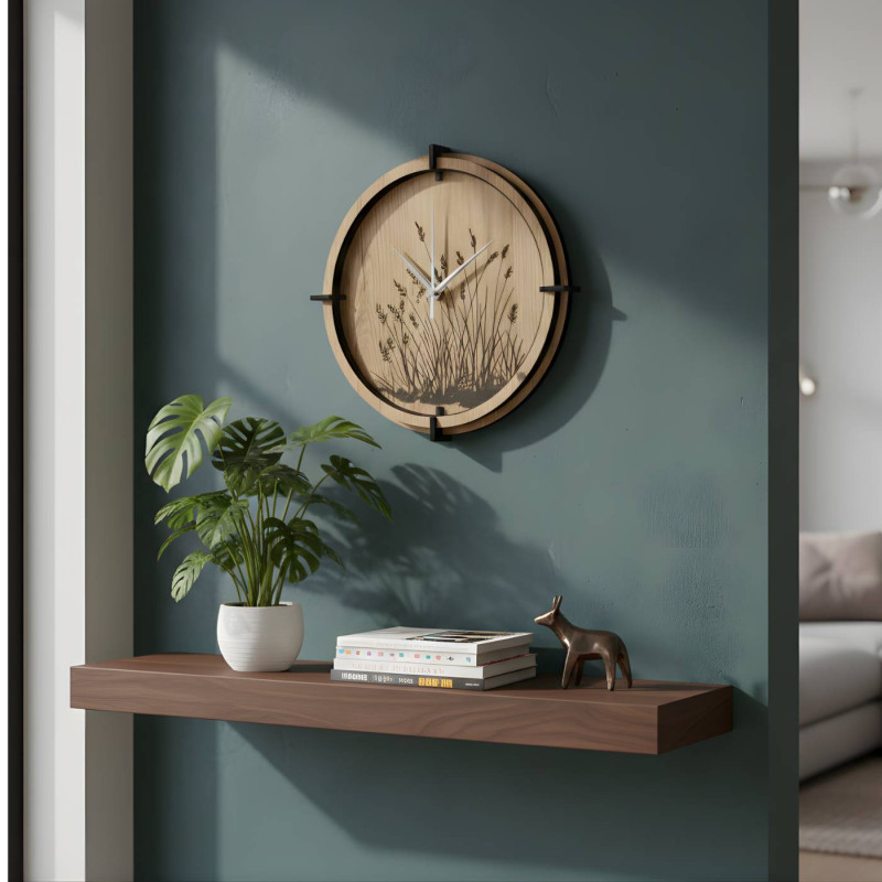 Moderní nástěnné hodiny s tichým mechanismem pro váš pokoj.