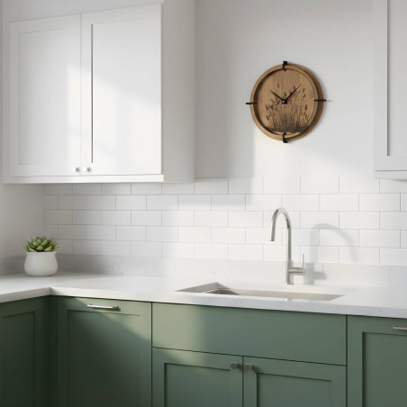 Přírodní dřevěné hodiny, které vnesou do interiéru klid