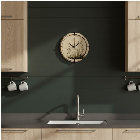 Dřevěné hodiny, které dodají domovu klid a styl