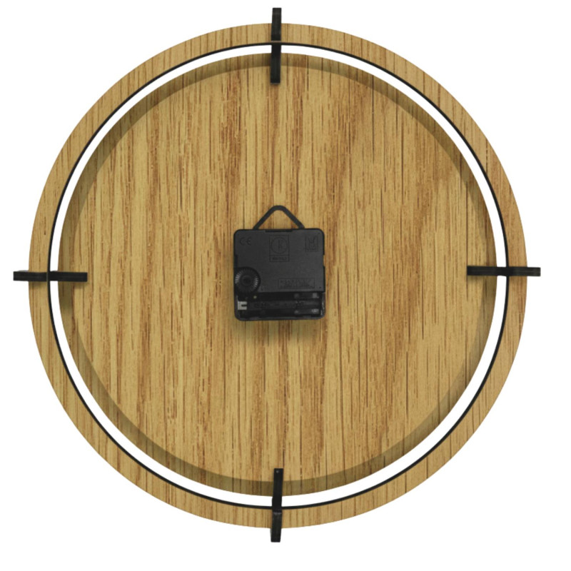 Moderní dřevěné hodiny s přírodním motivem