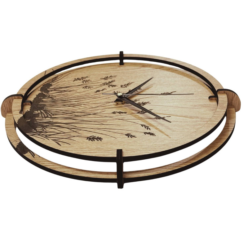 Minimalistické dubové nástěnné hodiny