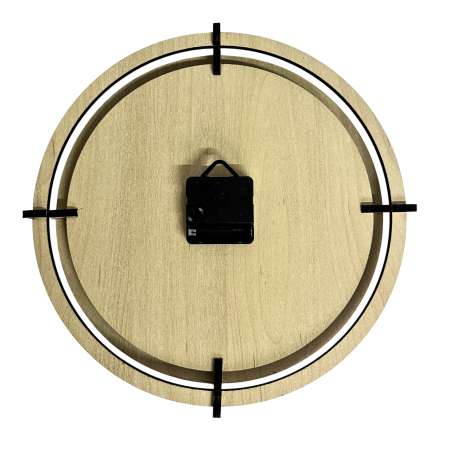 Dřevěné nástěnné hodiny luční tráva - Javor