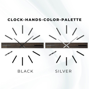 Dřevěné nástěnné hodiny - minimalistický design a unikátní kresba dubového dřeva. 2