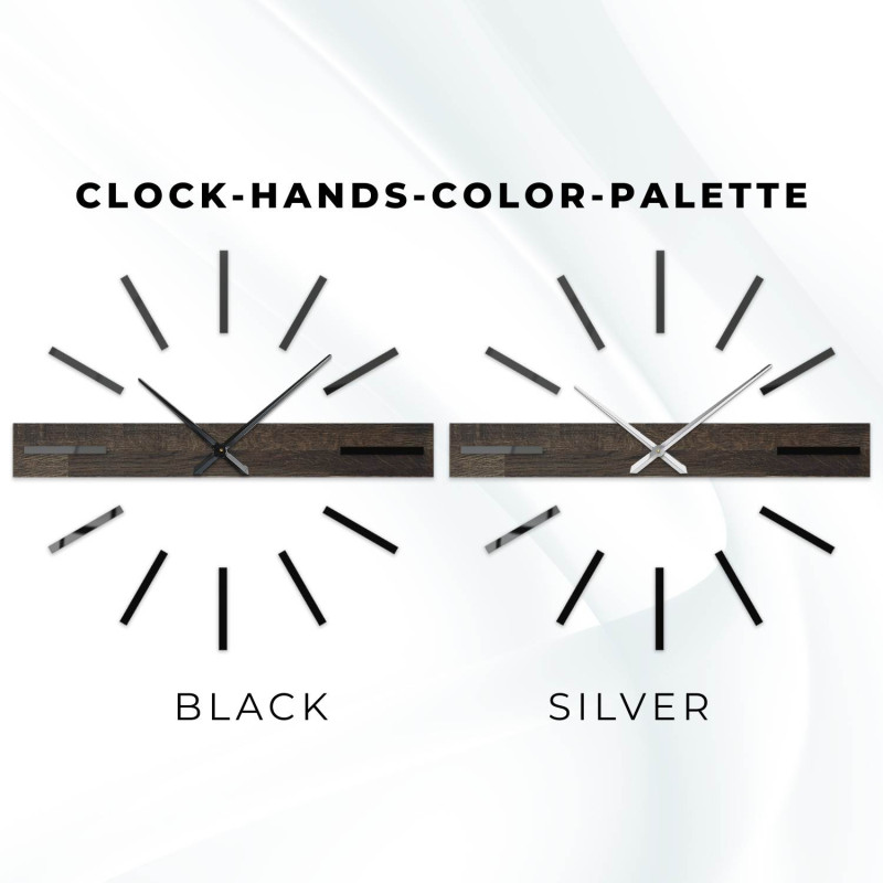 Minimalistické hodiny z dubového dřeva - originální doplněk do každého interiéru.