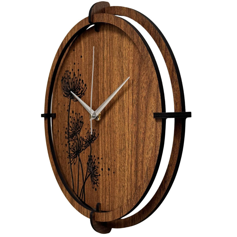 Luxusní hodiny wenge: Dokonalý kontrast pro vaši stěnu.