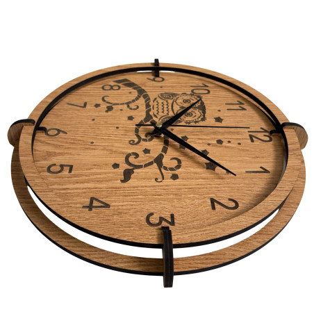 Dekorativní hodiny se sovou – jedinečný design do obývacího pokoje