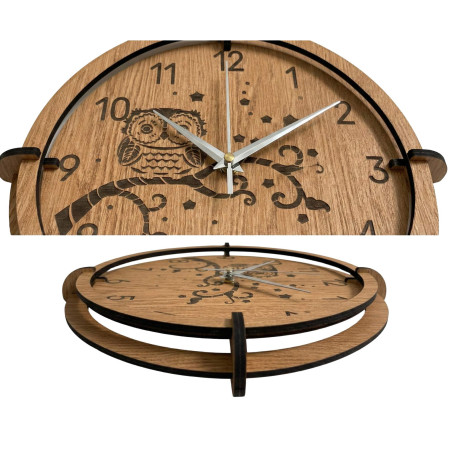 Dekorativní hodiny se sovou – jedinečný design do obývacího pokoje