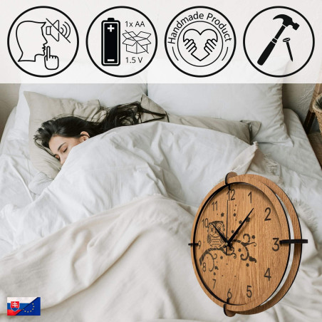 Dekorativní hodiny se sovou – jedinečný design do obývacího pokoje