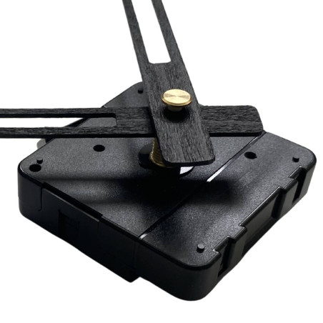 DIY černé ručičky na hodiny pro vlastní výrobu dekorativních hodin.