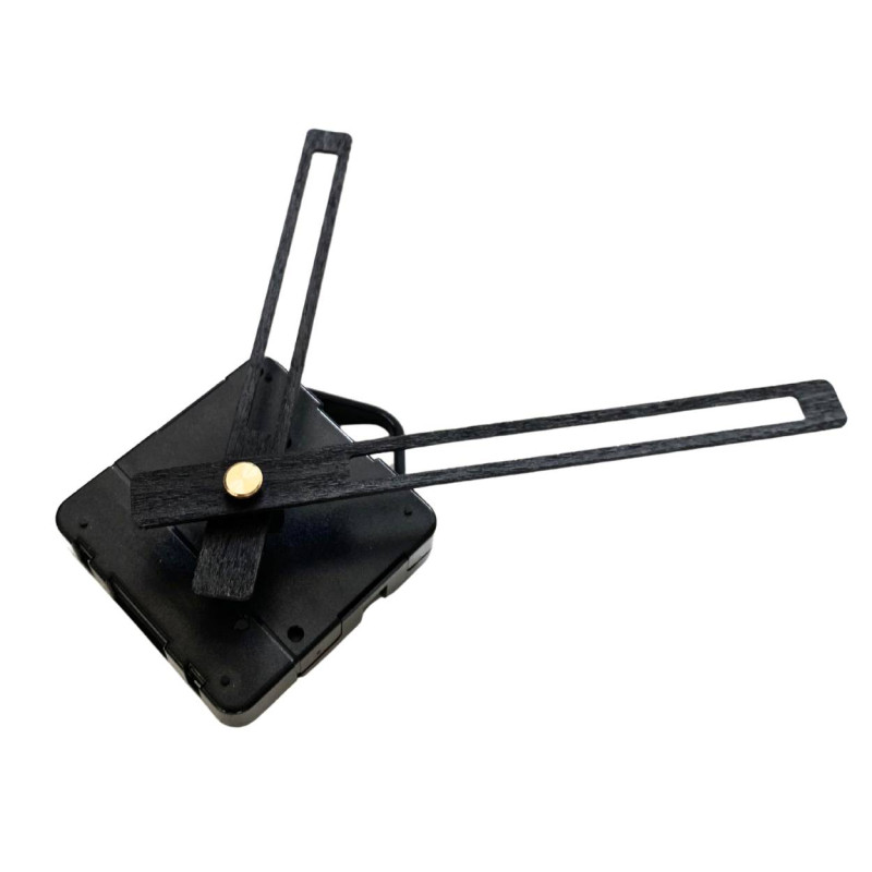 Moderní černé ručičky na hodiny z přírodní bukové dýhy.