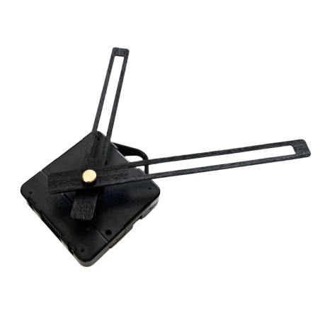 Moderní černé ručičky na hodiny z přírodní bukové dýhy.