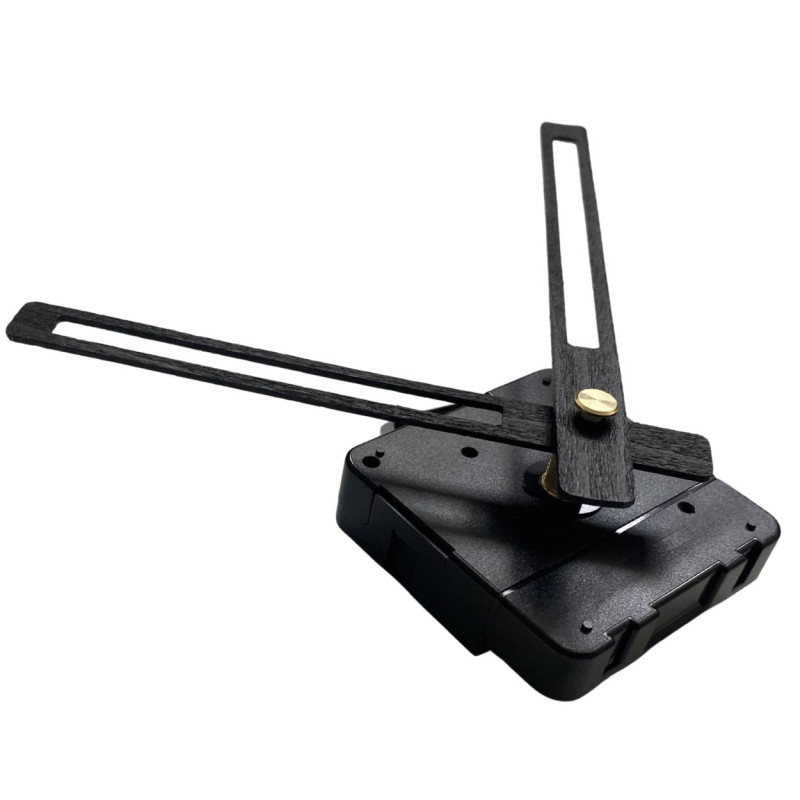 Černé ručičky na hodiny, ideální pro výměnu starých hodinových ručiček.