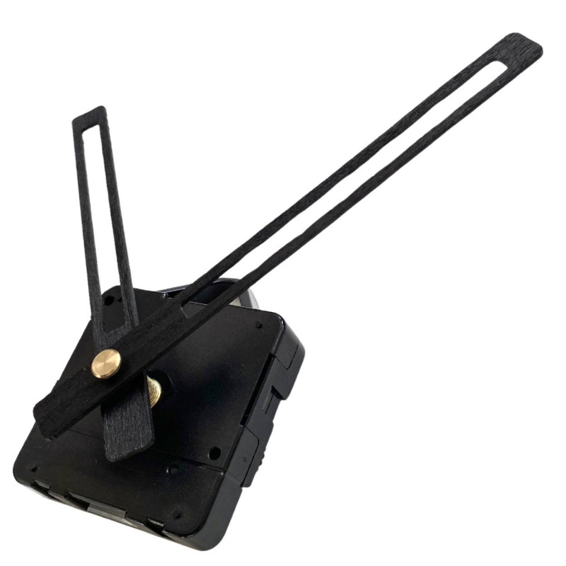 Tiché černé ručičky na hodiny pro stylové a elegantní nástěnné hodiny.